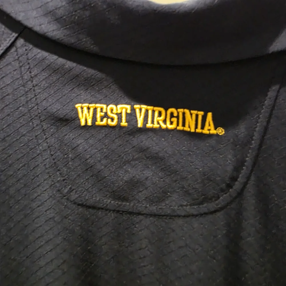 Nike WVU West Virginia University Dri-Fit Men Polo Shirt Mountaineers Football - Picture 10 of 10